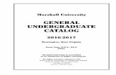 General UnderGradUate CataloG - Marshall University