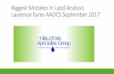 Biggest Mistakes in Lipid Analysis - AOCS