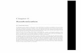 Chapter 6 Randomization 6.1 Introduction