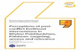 Perceptions of post-conflict livelihood interventions in Khyber Pakhtunkhwa, Pakistan: targeting, access and relevance