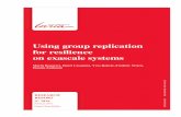 Using group replication for resilience on exascale systems