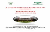 Compendium of Forestry PG Seminars