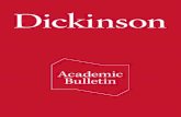 Academic Bulletin - Dickinson College