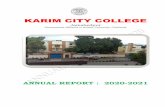 Annual Report : 2020-2021 - Karim City College
