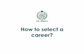 How to select a career? - SDI Ummeed