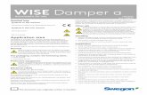WISE Damper - Instructions - Swegon
