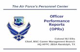 Officer Performance Reports (OPRs)