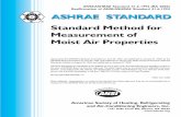 Standard Method for Measurement of Moist Air Properties
