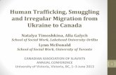 Human trafficking, smuggling, and irregular migration from Ukraine to Canada