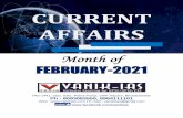 Current Affairs - FEBRUARY-2021 - Vanik IAS
