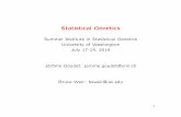 Statistical Genetics - UNIL