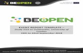 EVENT REPORT TEMPLATE –