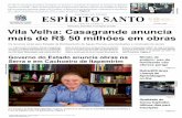 Casagrande anuncia mais de R$ 50 milhões em obras - Dio-ES