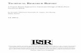 TECHNICAL RESEARCH REPORT - CiteSeerX