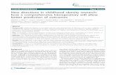 New directions in childhood obesity research: how a comprehensive biorepository will allow better prediction of outcomes