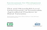 Plot and Household-Level Determinants of Sustainable Agricultural Practices in Rural Tanzania