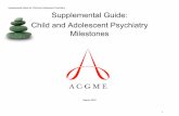 Child and Adolescent Psychiatry Milestones - ACGME