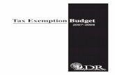 Tax Exemption Budget - Louisiana Department of Revenue