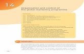 Organization and control of the global marketing programme