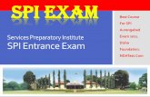 SPI Entrance Exam - SPIClasses