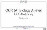 Flashcards - Topic 4.2.1 Biodiversity - OCR (A) Biology A-level