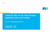 UNECE-IRU eTIR Pilot Project between Iran and Turkey