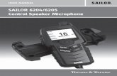 SAILOR 6204/6205 Control Speaker Microphone - CTV Service