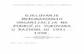 Djelovanje međunarodnih organizacija na području Vukovara u razdoblju 1991. - 1998.