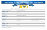 Premier Club Centennial Awards