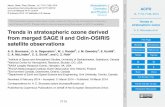 Trends in stratospheric ozone derived from merged SAGE II and Odin-OSIRIS satellite observations