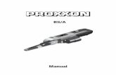 BS/A Manual | Proxxon
