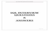 SQL INTERVIEW QUESTIONS & ANSWERS