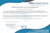 Internship Certificate - NIE