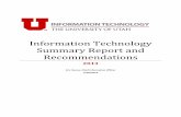 Information Technology Summary Report and ...