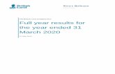 Full year results for the year ended 31 March 2020 - British Land