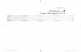 History of Sociolinguistics - SAGE Publications Ltd