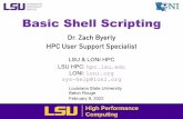 Basic Shell Scripting - HPC@LSU