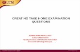 CREATING TAKE HOME EXAMINATION QUESTIONS