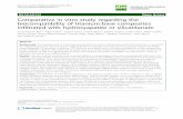 Comparative in vitro study regarding the biocompatibility of titanium-base composites infiltrated with hydroxyapatite or silicatitanate