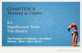 CHAPTER 9 Testing a Claim