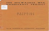 THE MILWAUKEE WPA ANDICRAFT PROJECT