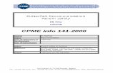 CPME Info 141-2008