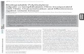 Biodegradable Poly(butylene adipate-co-terephthalate) Films Incorporated with Nisin: Characterization and Effectiveness against Listeria innocua