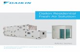 Daikin Residential Fresh Air Solution