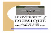 multi-engine airplane land class - University of Dubuque