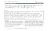 Risk factors for multi-drug resistant Acinetobacter baumannii bacteremia in patients with colonization in the intensive care unit
