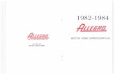 Allegro Owners Manual 1982-84 - Tiffin Motorhomes
