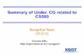 Summary of Under. CG related to CS580 - Kaist