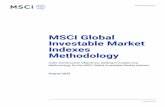 MSCI Global Investable Market Indexes Methodology