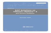 SAP Solutions on VMware vSphere™ 4
